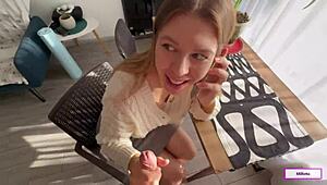 I fucked my step mom while she talked on the phone