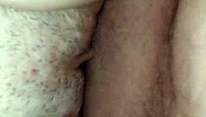 enjoying a liquid lunch with my wife at home