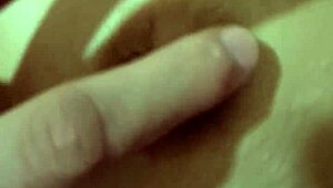 amateur explores deep navel with gentle massage