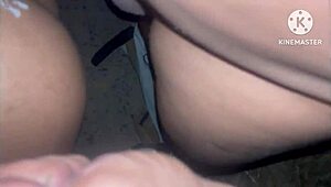 spanish wife surprises on public road and later at home