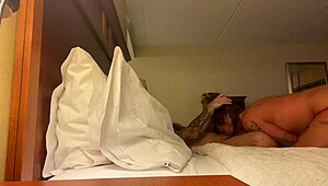 Gamer white girl begs to cum inside, moaning loud.