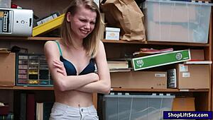 Skinny shoplifter caught by officer