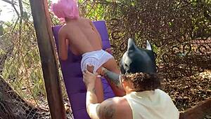 Damn! Blonde sex toy gets her ass drilled again!