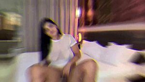 At the motel, this Latina brunette craves raw quickie action