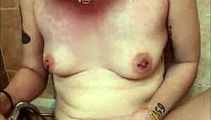 Amateur Wife Squirt In Shower With Pierced Nipples Close-Up