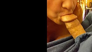 Hotwife steffi witch sucks cock in halloween cosplay homemade blowjob!