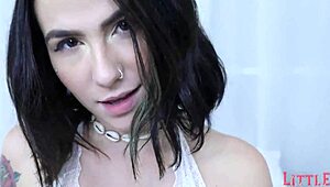 Tattooed White Girl Teases with Deep Ass and Pussy Play