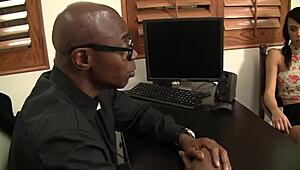 binky bangs worships that huge black cock with her group