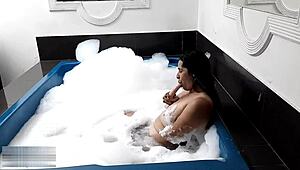 Latina cougar passionately fucks friend while using toy