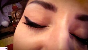 Yo, stepmom and stepson sharing a taboo Christmas wish list in POV