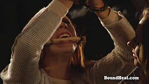 hey, watch us curvy lesbian slaves finger each other for mistress