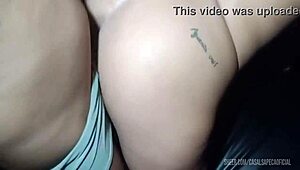 Married Woman Boldly Enters Gloryhole with Two Guys