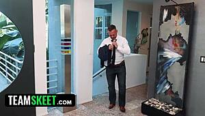 Wife's Replacement Babysitter Plans to Steal Boss's Heart and Cock?