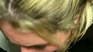 Latina Slut Sucks Cock in Public Bathroom!