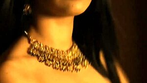 I saw this beautiful nude chick from Bollywood stripping and dancing, it's so cute!