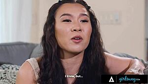 naughty teen alison rey and kimmy kimm sneakily crave neighbor milf penny barber's pussy in this reality threesome with face sitting, orgasms, and sucking