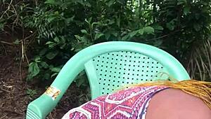 crazybitch creams her tight pussy then fucks big dildo hard