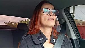 Casada catches passenger jerking off in car backseat! Shocking!