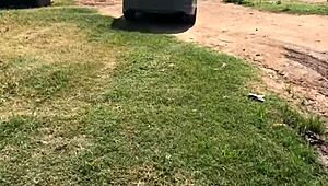 i picked up cheap slut from road, offered her ass to homie for arab group 3some