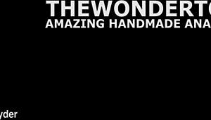 Getting impaled on a monster handmade dildo by TheWonderToys with intense anal fisting.