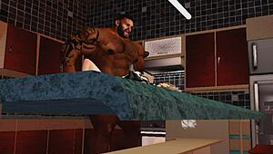 duane brown's maid gets the biggest black cock ever