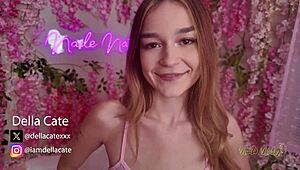 della cate visits nade nastys pink room for fun