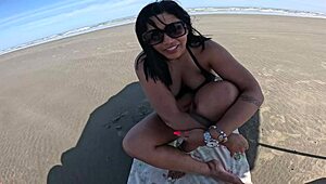 I get my wife ready in public, vendors recognize her, and we fuck on the beach.