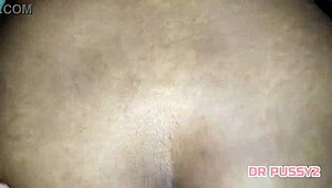 the black girl with shaved pussy wakes up to a big cock doggystyle fucking her round ass