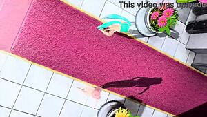 Hatsune miku and luka dance nude in worlds end hall