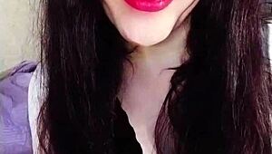 I saw the hot brunette backstage, she was so submissve