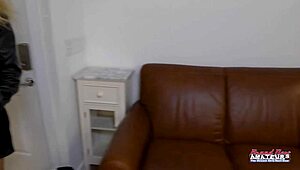 Blonde teen Sophia Sweet masturbates her shaved pussy with dildo