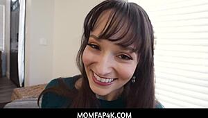 Momfap4k - busty brunette stepmom Lexi Luna gets steamy with stepson in hot session