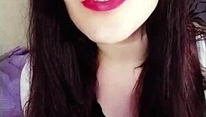 I saw the hot brunette backstage, she was so submissve