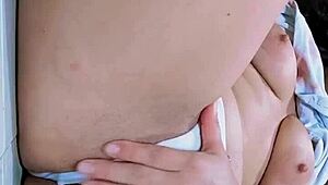 Colombian KaithSaumeth drills her tight milky pussy with raw lust.