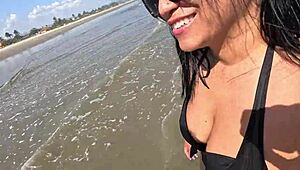 I get my wife ready in public, vendors recognize her, and we fuck on the beach.