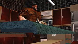 duane brown's maid gets the biggest black cock ever