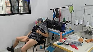 Man, this Indian seamstress masturbates so tasty in her workshop!