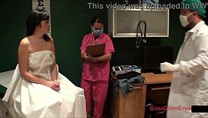 OMG Tina Lee Comet so shy at gyno exam with Doctor Tampa & Nurse Angel Rose! 😳