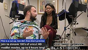 Minnie Rose Sucks That Big Black Cock! Her Pussy Gets Blasted With Hot Cum Backstage!