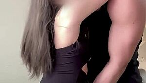 Watch that oriental hottie get a big cum load on her tits.