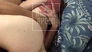 I’m so turned on watching my naughty girlfriend masturbate and fuck until I finish