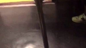 Big ass girl on train getting groped 😏