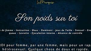 French Audio Erotica: His Weight on You for Women