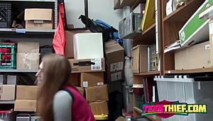 the busty brunette gets bent over for doggystyle filling