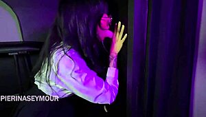 Brunette’s Big Ass Takes Two Dicks in Glory Hole Action!