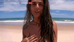 Wild Nudist Beach Sex with German Alemaohub in Paraiba