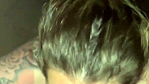 I gave her the whole cock in her mouth deepthroat until she swallowed all my cum