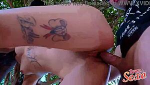 Frotinha and friend enjoy a threesome with the beautiful redhead