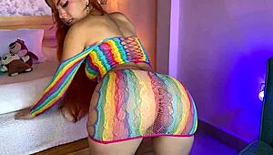 seducing my roommate with sexy tits and jerk off instructions, it's working