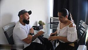 horny neighbor fulfills her creampie fantasy in spanish porn